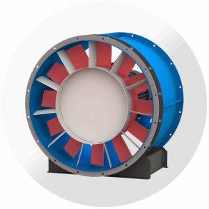 Осевой вентилятор ВО-13-284 №14, Ø1400 мм