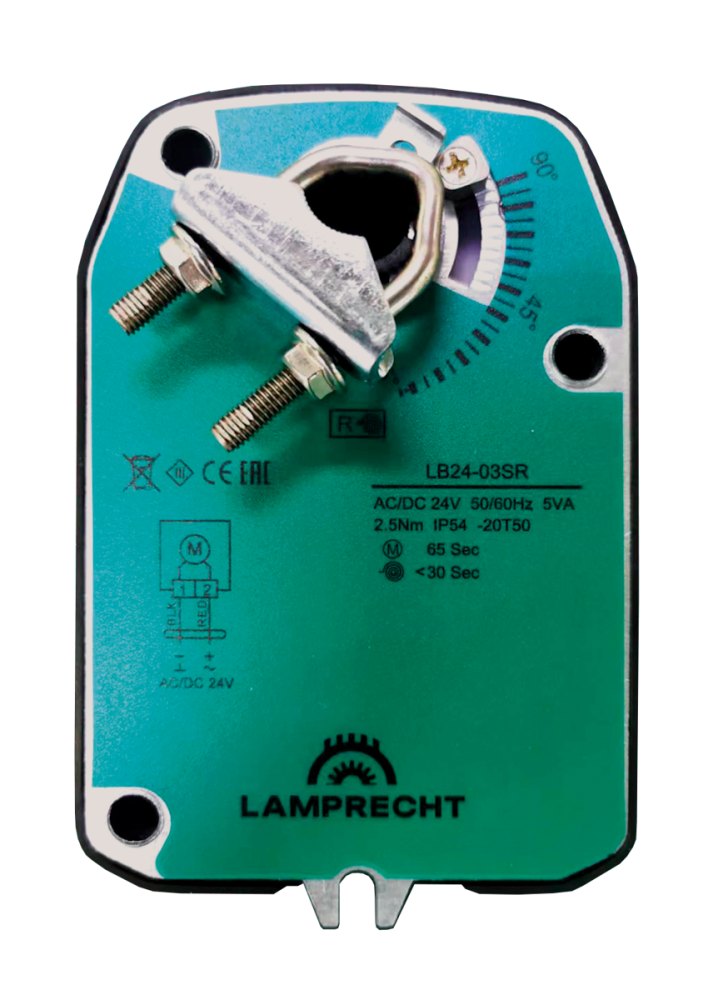 Электропривод с возвратной пружиной LAMPRECHT LB24-03SR-U Электропривод с возвратной пружиной LAMPRECHT LB24-03SR-U