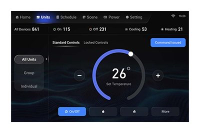 Центральный пульт TCL JK-10.1TFT с 10-дюймовым сенсорным экраном для VRF
