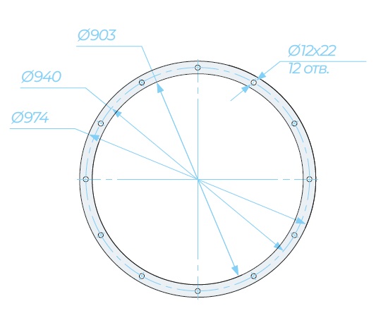Аэродинамические характеристики, габаритно-присоединительные размеры — Вентилятор крышный SVOV 21-12-9